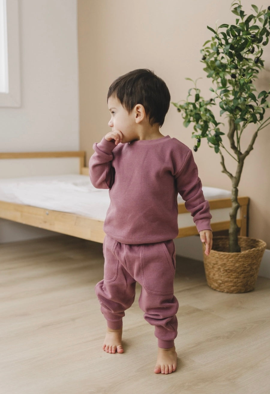 Waffle Knit Crewneck