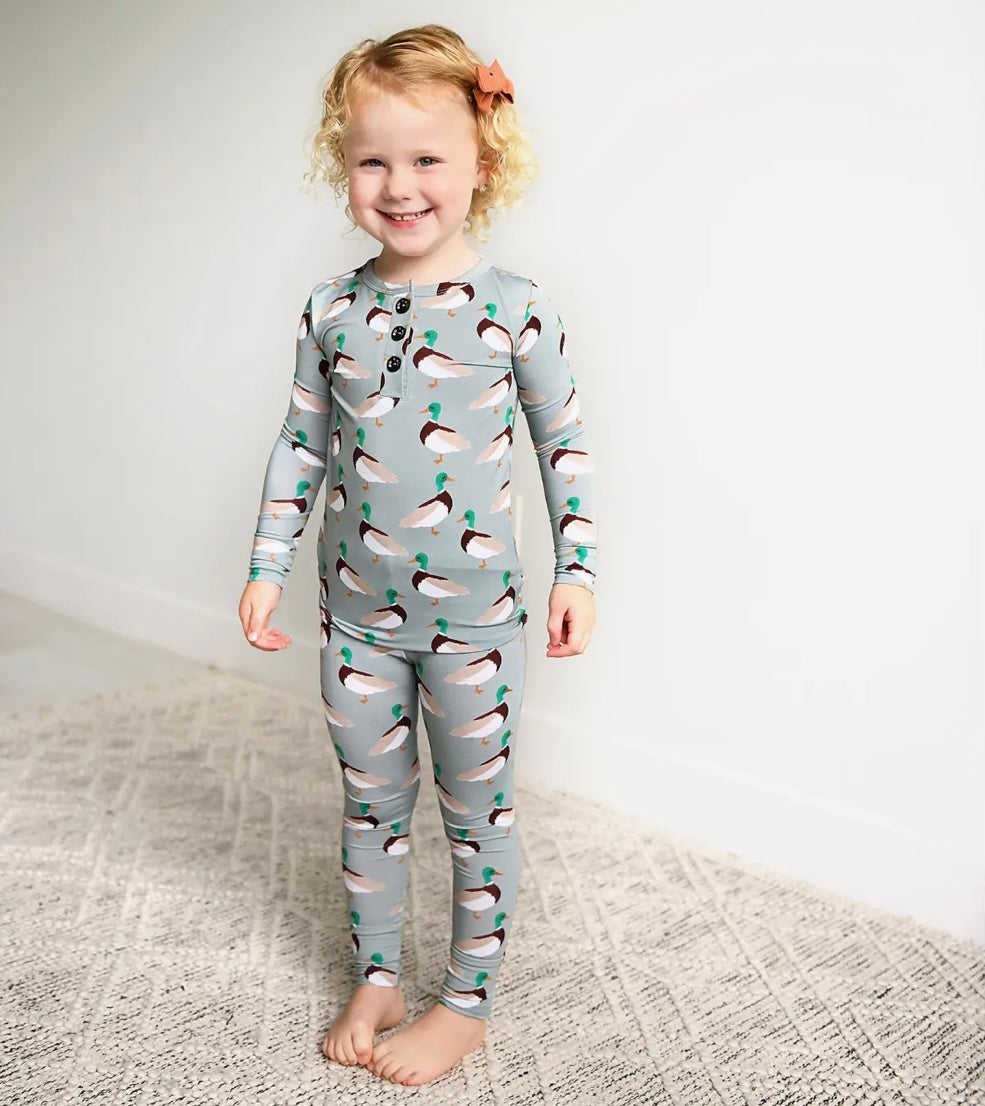 Duck Print PJ Set