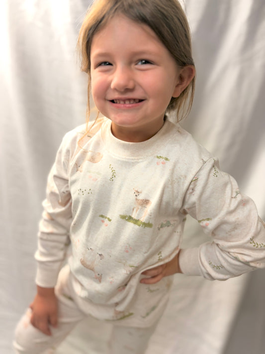 Cotton Deer PJ Set 🦌