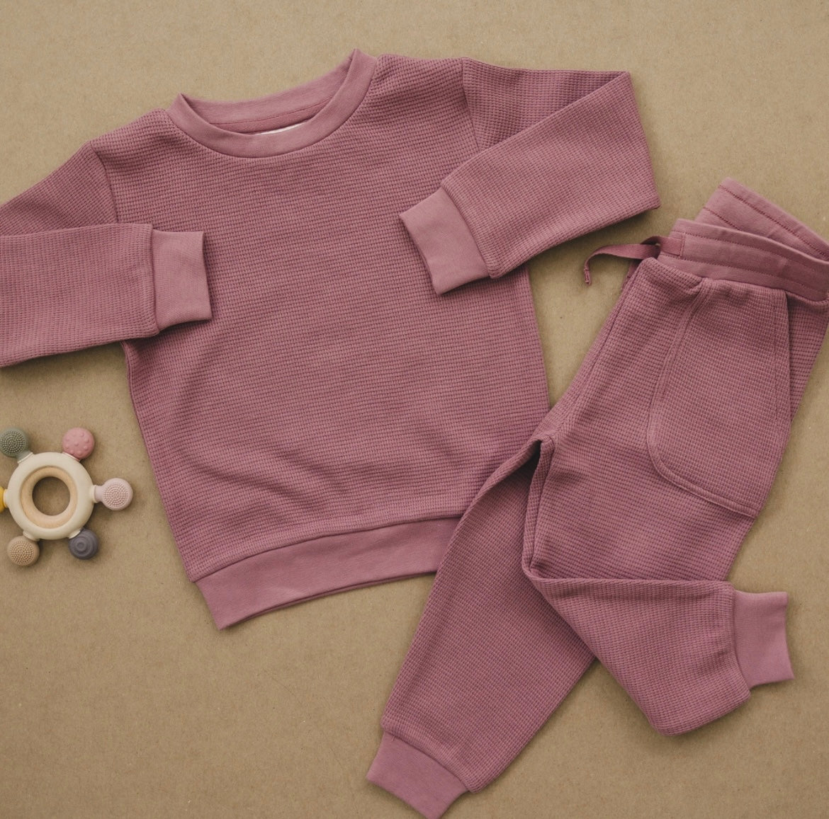 Waffle Knit Crewneck