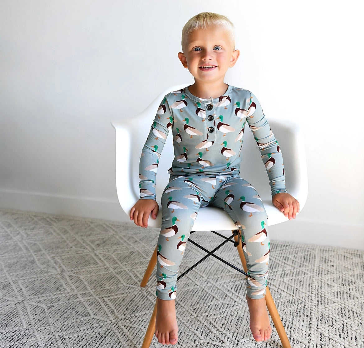 Duck Print PJ Set