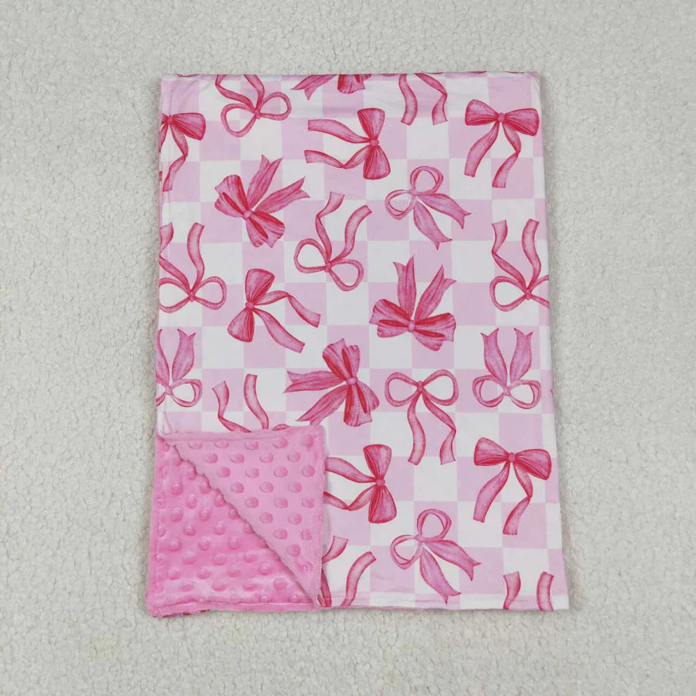 Baby Girls' Pink Bow Blanket